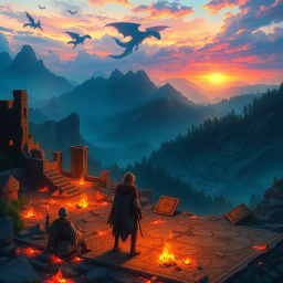 Wings of Broken Fire - Text-based game