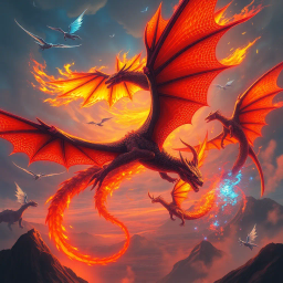 Draconic Chronicles: The Winged War - Text-based game