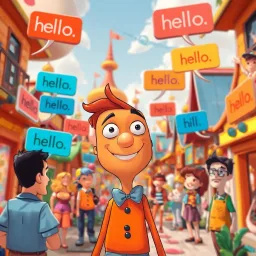 Whose Hello Is It Anyway? - Text-based game