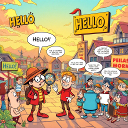 Whose Hello Is It Anyway? - Text-based game