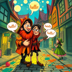 Whose Hello is it Anyway? - Text-based game