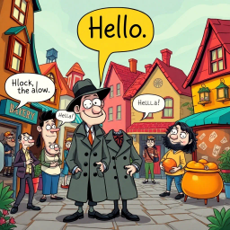 Whose Hello is it Anyway? - Text-based game