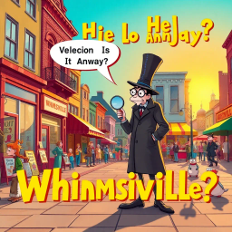 Whose Hello Is It Anyway? - Text-based game