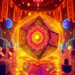 Spinning Glyph Cube - Text-based game