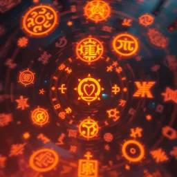 Spinning Glyphs - Text-based game