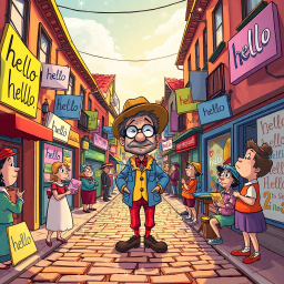 Whose Hello Is It Anyway? - Text-based game