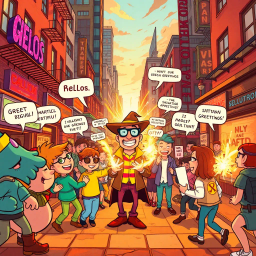 Whose Hello Is It Anyway? - Text-based game