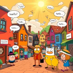 Whose Hello Is It Anyway? - Text-based game