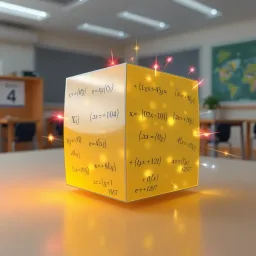 Spinning Cube Equations - Text-based game