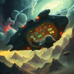 Starship Descent - Text-based game