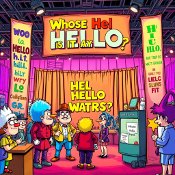 Whose Hello Is It Anyway? - Text-based game