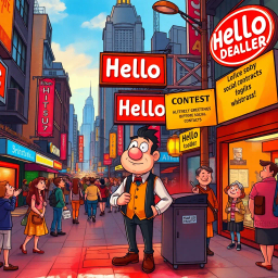 Whose Hello is it Anyway? - Text-based game