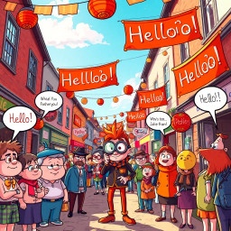 Whose Hello Is It Anyway? - Text-based game