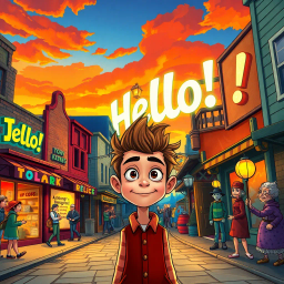 Whose Hello Is It Anyway? - Text-based game