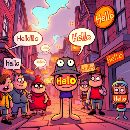Whose Hello Is It Anyway? - Text-based game