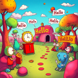 Whose Hello Is It Anyway? - Text-based game