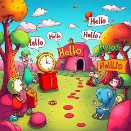Whose Hello Is It Anyway? - Text-based game