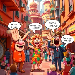 Whose Hello Is It Anyway? - Text-based game