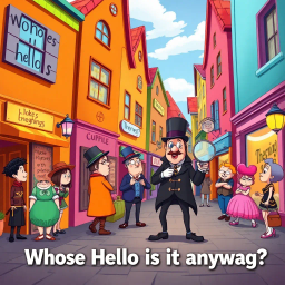 Whose Hello Is It Anyway? - Text-based game