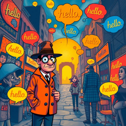 Whose Hello Is It Anyway? - Text-based game