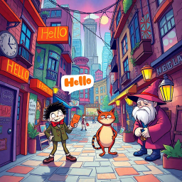 Whose Hello Is It Anyway? - Text-based game