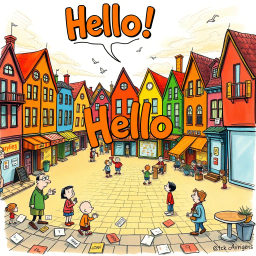 Whose Hello Is It Anyway? - Text-based game