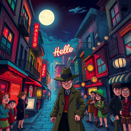 Whodunit: The Hello Mystery - Text-based game