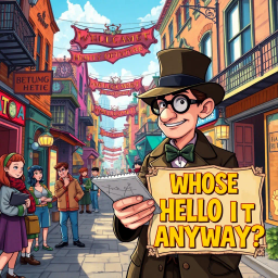 Whose Hello Is It Anyway? - Text-based game