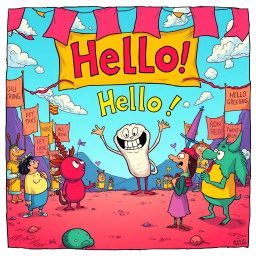 Whose Hello Is It Anyway? - Text-based game