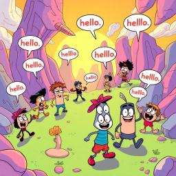 Whose Hello Is It Anyway? - Text-based game