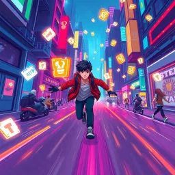 Torrent Runner - Text-based game