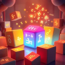 Spinny Math Cubes - Text-based game