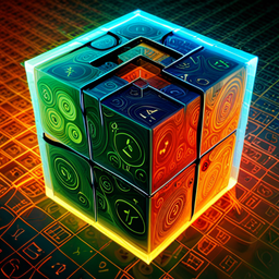 Spinning Cube Math Quest - Text-based game