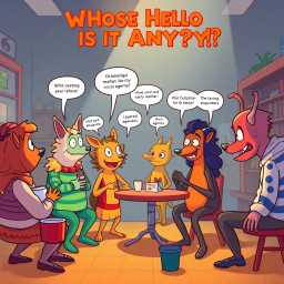 Whose Hello Is It Anyway? - Text-based game