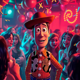 Woody's Wild Night Out - Text-based game