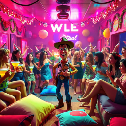 Woody's Wild Night - Text-based game