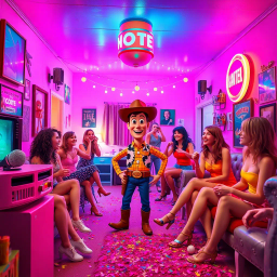 Woody's Wild Night Out - Text-based game