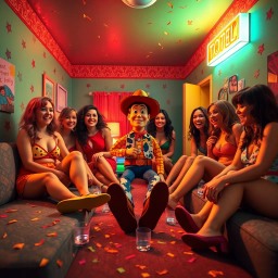 Woody's Wild Night - Text-based game