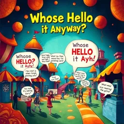 Whose Hello is it Anyway? - Text-based game
