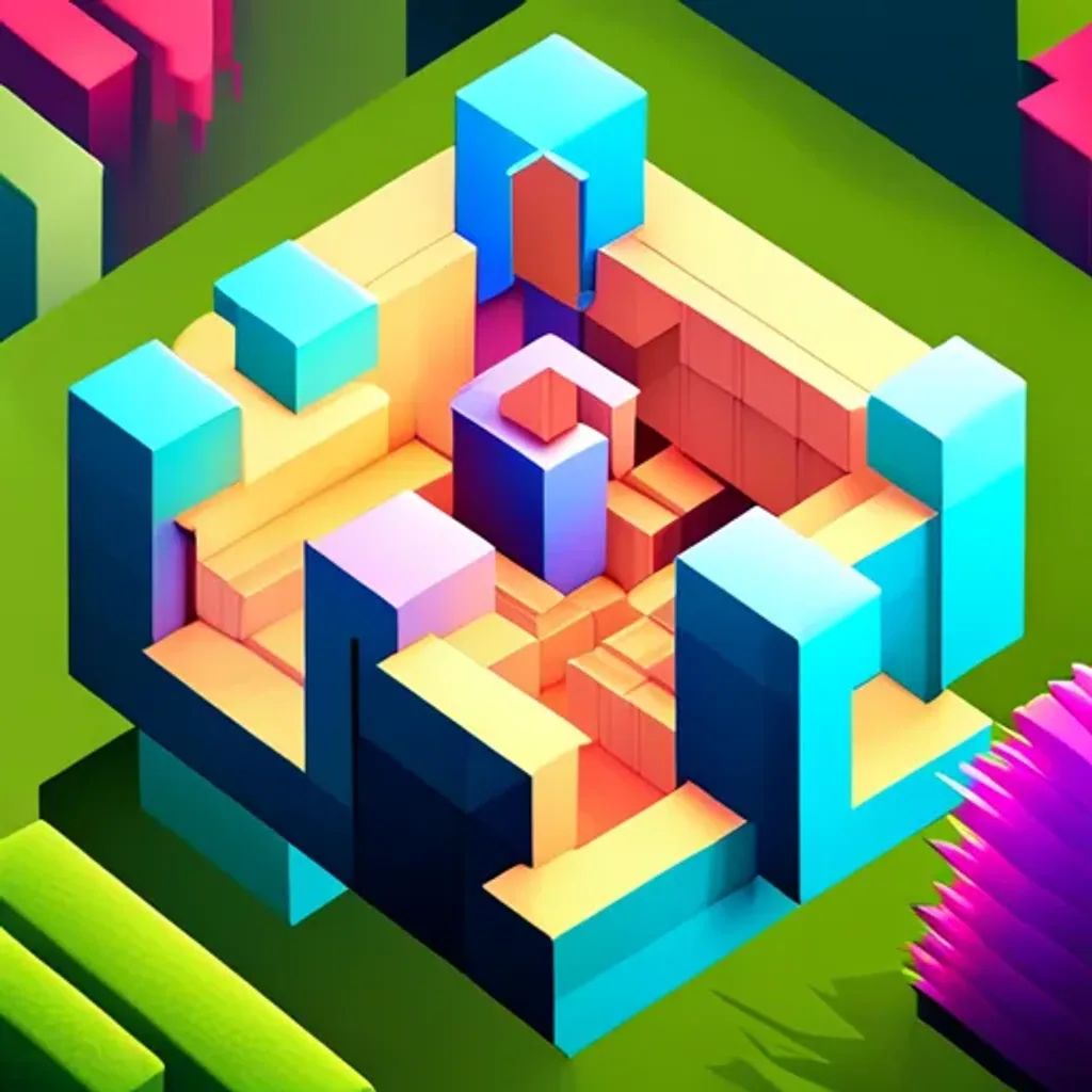 Spinning Glyph Cube