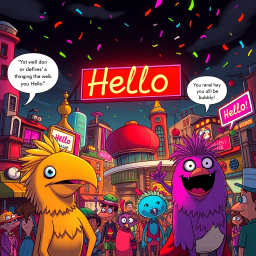 Whose Hello Is It Anyway? - Text-based game