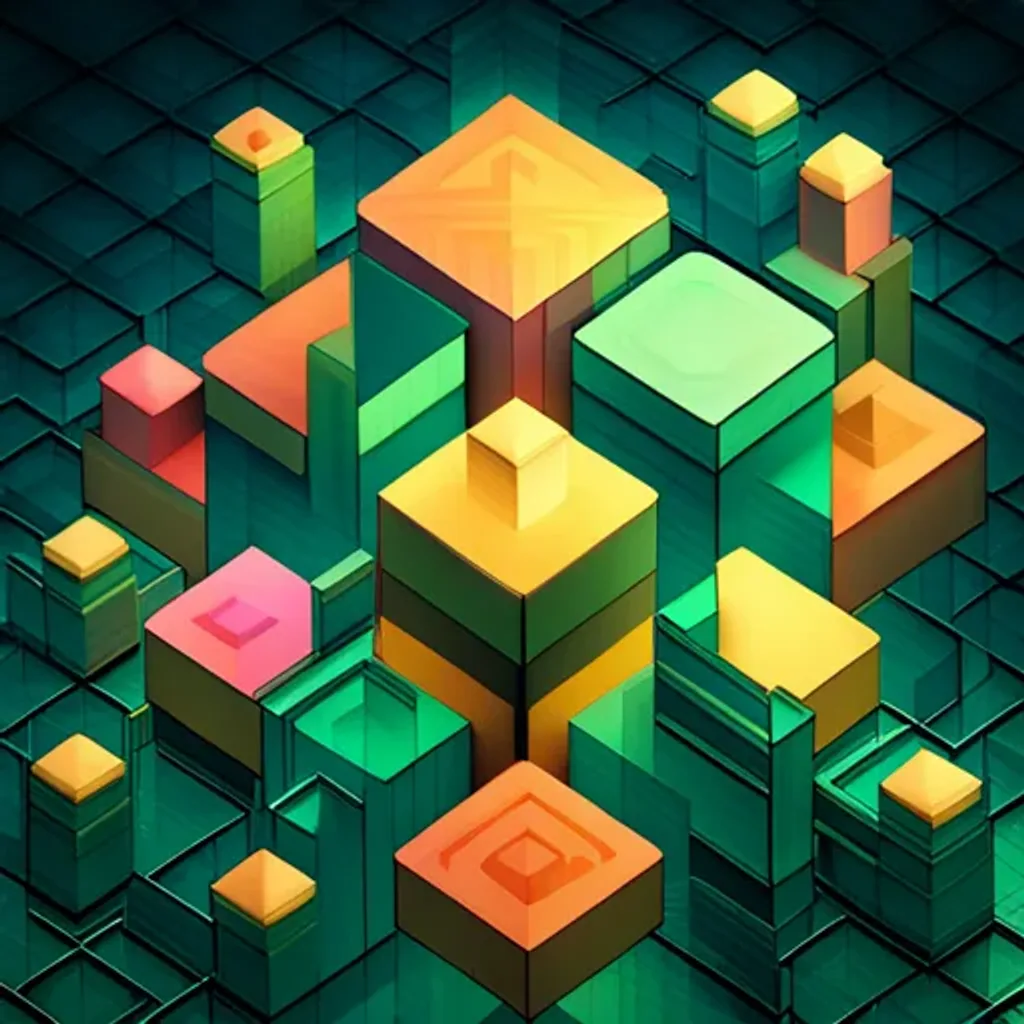 Spinning Glyph Cube