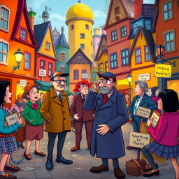 Humor & Whodunit text games