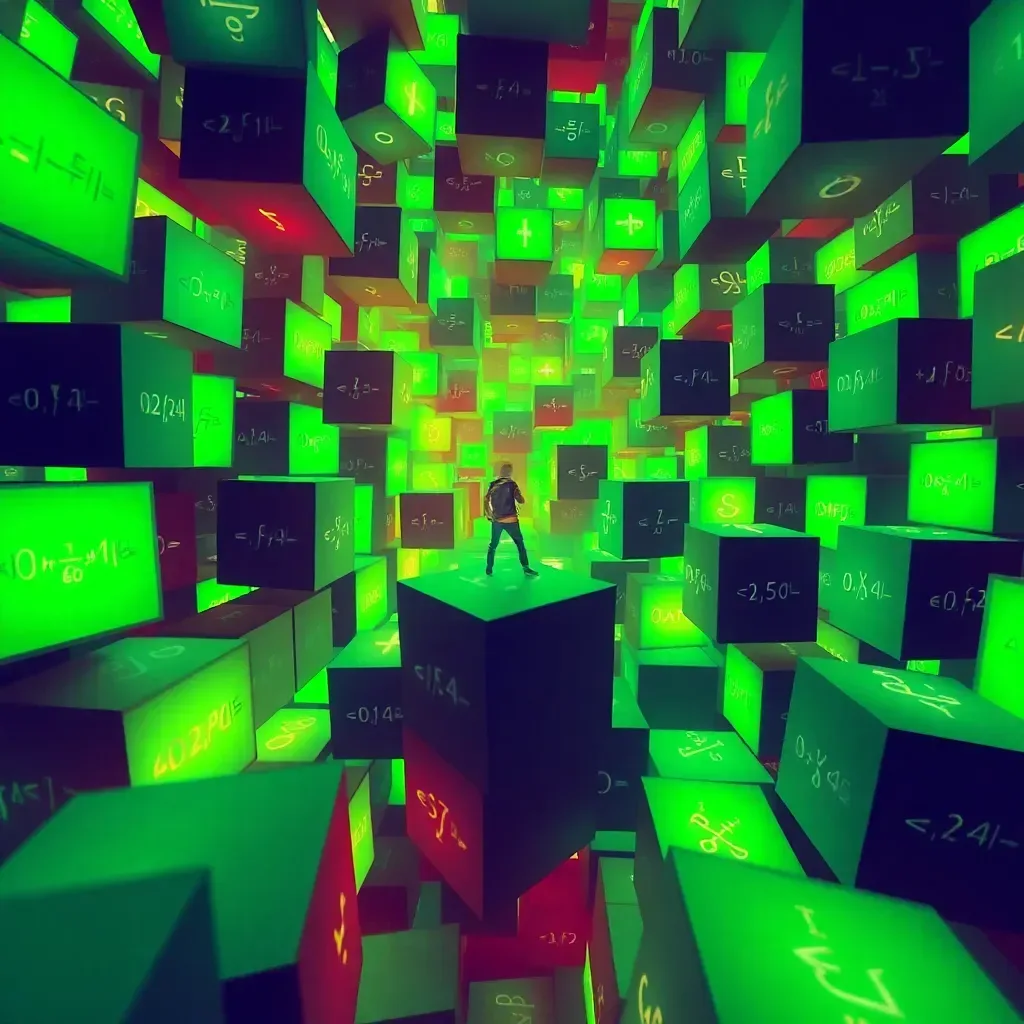 Spinning Math Cube Adventure