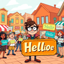 Whose Hello Is It Anyway? - Text-based game