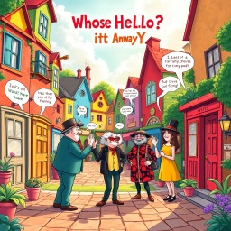 Whose Hello Is It Anyway? - Text-based game