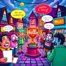 Whose Hello Is It Anyway? - Text-based game