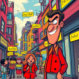 Whose Hello Is It Anyway? - Text-based game