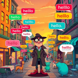 Whose Hello Is It Anyway? - Text-based game