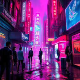 Neon Desires: Corruption Protocol - Text-based game